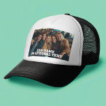 Casquette 1 photo et texte intégral - Paysage horizontal<br><div class="desc">Ajoutez votre photo horizontale préférée à ce modèle. Un design minimal avec une photo qui couvre toute la surface plus du texte.</div>