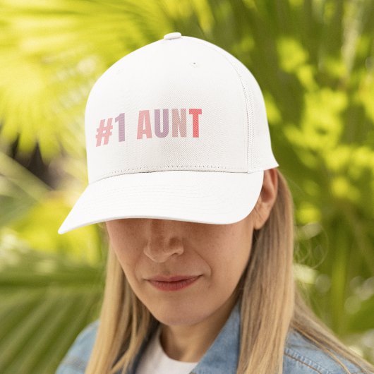 Casquette #1 tante| Rose doux rétro | Meilleur cadeau de tan