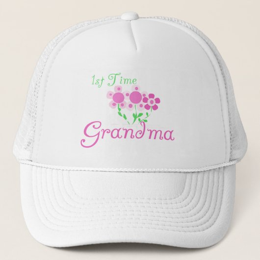 Casquette 1ère Fleurs Grandma-Rose (Devant)