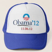 Casquette 2012 classique de camionneur d'Obama (Devant)