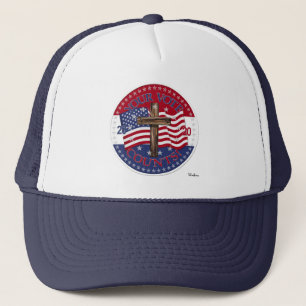 Casquette 2020 Votre Vote Compte Croix Et Drapeau Américain