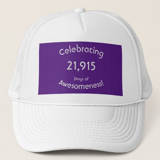 Casquette 21 915 Jours De Compréhension 60 Anniversaire (Devant)