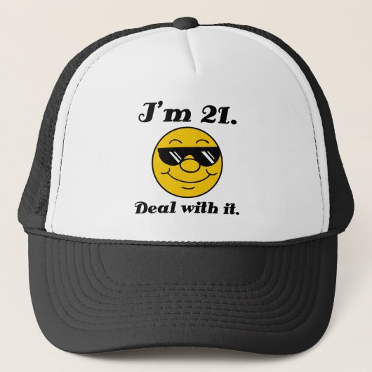 Casquette 21e anniversaire Gag cadeau (Devant)