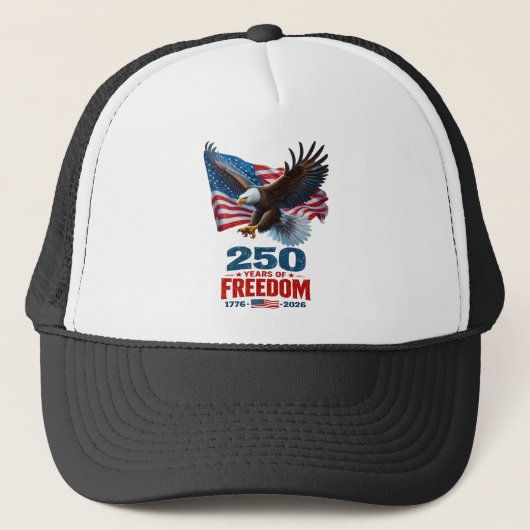 Casquette 250 Ans de Liberté Aigle Patriotique Drapeau Améri (Devant)