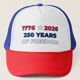Casquette 250 Ans de Liberté Amérique 1776 2026 Patriotique