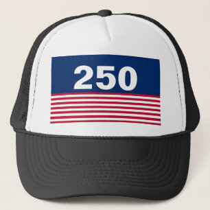 Casquette 250 Rouge Blanc et Bleu Anniversaire USA