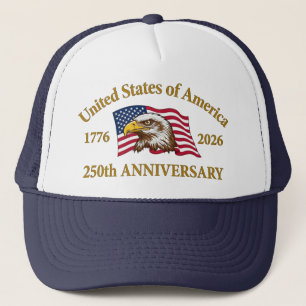Casquette 250e anniversaire USA Patriotique 1776–2026