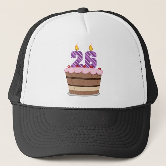 Casquette 26 ans sur le gâteau d'anniversaire (Devant)