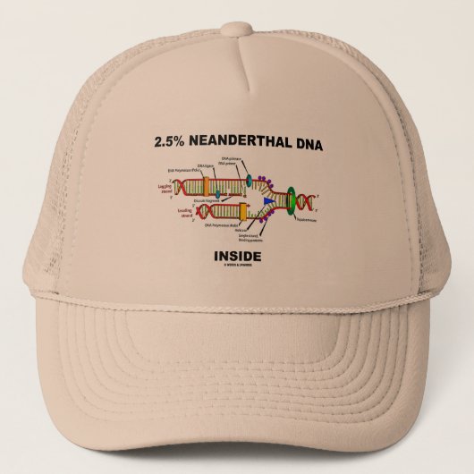 Casquette 2,5 % d'ADN néandertal à l'intérieur (réplication  (Devant)