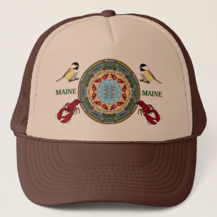 Casquette 2 de mandala d'état du Maine