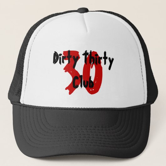 Casquette 30, club trente sale (Devant)