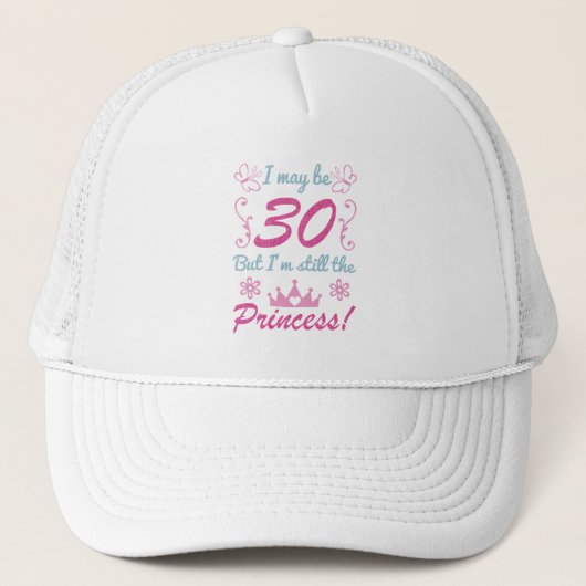 Casquette 30e anniversaire de la princesse (Devant)