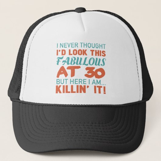 Casquette 30e anniversaire pour les femmes fabuleuses (Devant)