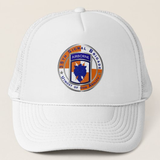 Casquette 35e brigade des transmissions Trucker Hat (Devant)