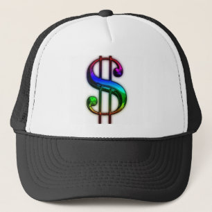 CASQUETTE #3 DE CAMIONNEUR DE SYMBOLE DOLLAR DE
