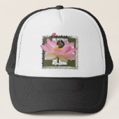 Casquette 3D Framed Adorable Baby Squirrel On Flower (Devant)