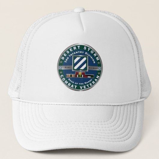 Casquette 3e division d'infanterie Tempête du désert (Devant)