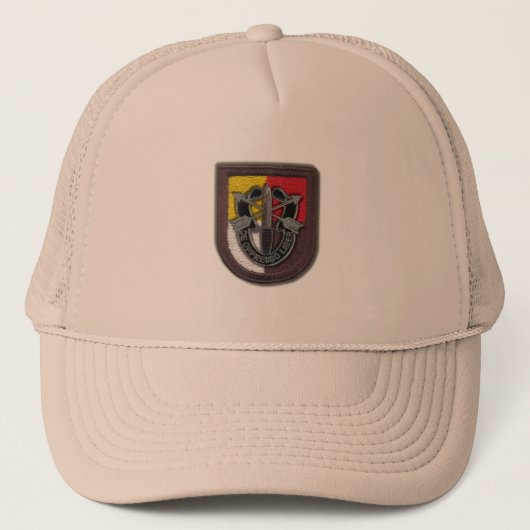 Casquette 3e groupe des forces spéciales flash crête irak vé (Devant)