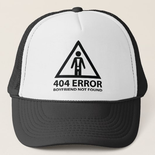 Casquette 404 Erreur Boyfriend introuvable (Devant)