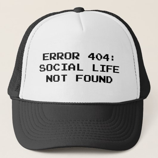 Casquette 404 Erreur : Vie sociale introuvable (Devant)