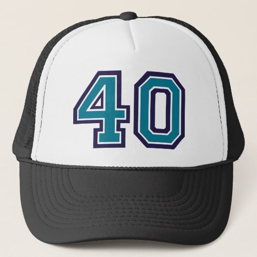 Casquette 40e anniversaire Turquoise (Devant)
