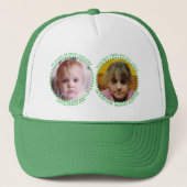 Casquette 40th 'any age' milestone 2 photo green white (Devant)