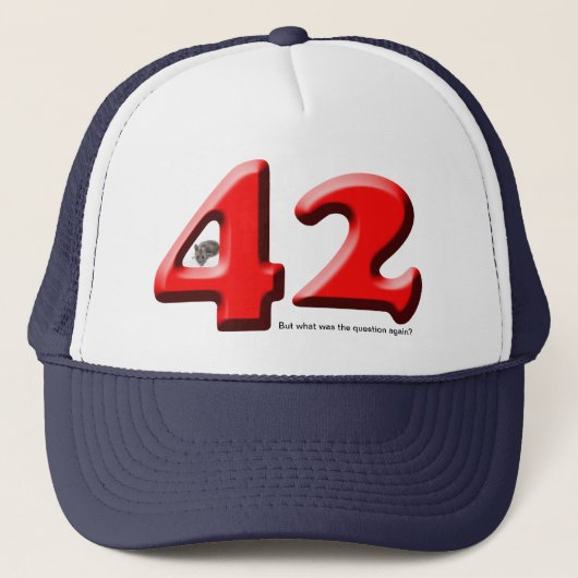 Casquette 42… la réponse à la question (Devant)