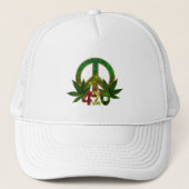 Casquette 4 20 Mauvaise herbe Rasta (Devant)