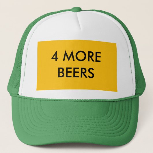 Casquette 4 bières de plus (Devant)