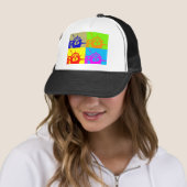 Casquette 4 Couleur Pop Art Lady Liberty (En situation)