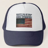 Casquette 4 juillet drôle (Devant)