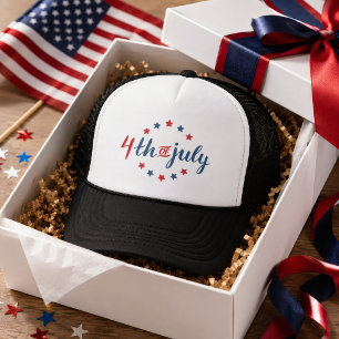 Casquette 4 juillet étoiles patriotiques USA indépendance