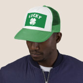 Casquette 4 Leaf Lucky Clover St. Patrick's Day (En situation)