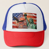 Casquette 4th of July Liberty Eagle Fireworks USA 250th (Devant)