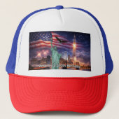 Casquette 4th of July USA 250th Statue of Liberty Rocket (Devant)