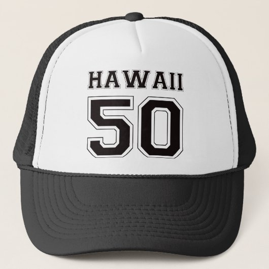Casquette 50 Hawaï - noir (Devant)
