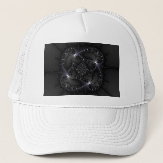 Casquette 50 Nuances De Gris - Art Fractal (Devant)