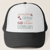 Casquette 50e anniversaire du Mariage mignon (Devant)