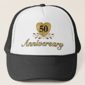 Casquette 50e anniversaire - Or (Devant)