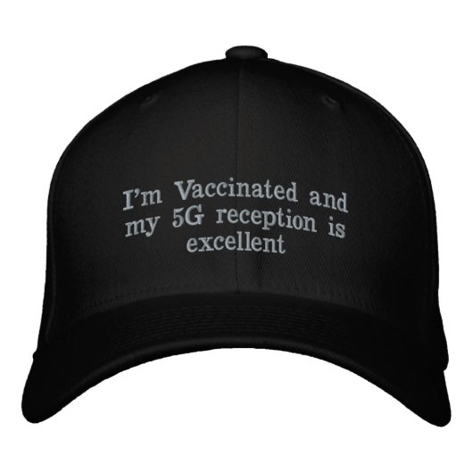 casquette 5G vacciné - avant seulement (coût infér (Devant)