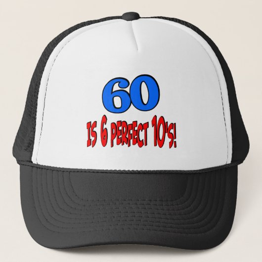 Casquette 60 est les 6 années 10 parfaites (BLEUES) (Devant)