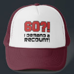 Casquette 60 I Demand A Recount Trucker Hat<br><div class="desc">60 I Demand A Recount funny trucker hat. A great gag gift for someone turning sixty. Celebrate a 60th birthday with this funny hat. Great political themed 60th gift.</div>