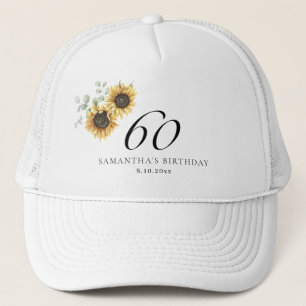 Casquette 60e anniversaire Sunflower Eucalyptus Party