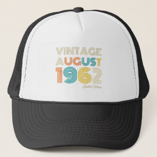 Casquette 60e anniversaire Vintage août 1972 Edition limitée