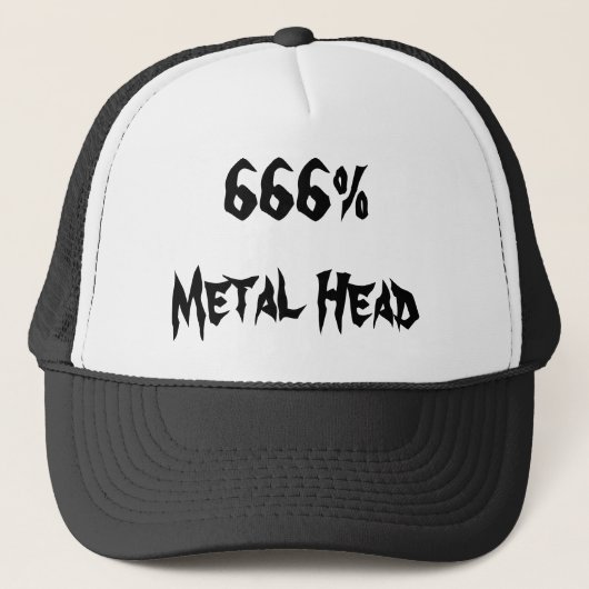 Casquette 666%Tête métallique (Devant)