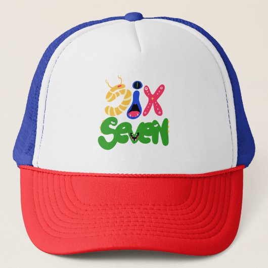 Casquette 6 7 Monstres (Devant)