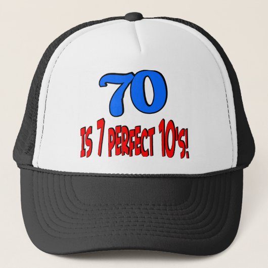 Casquette 70 est les 7 années 10 parfaites (BLEUES) (Devant)