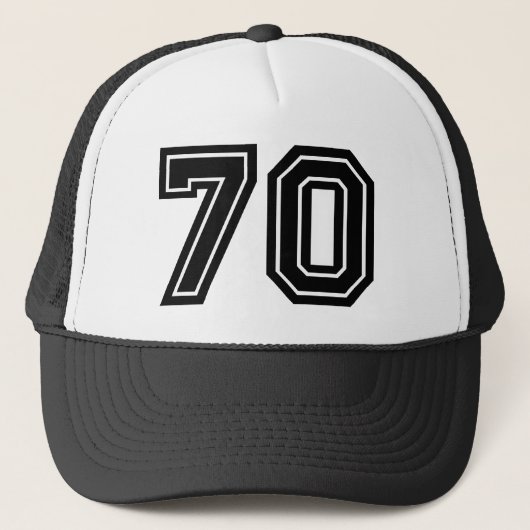 Casquette 70th Birthday Classic Black (Devant)