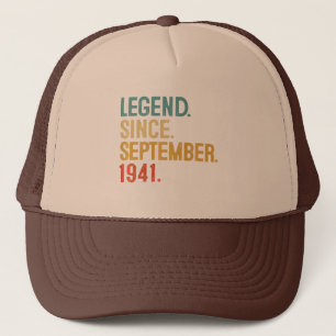 Casquette 80e anniversaire Cadeau 80 ans légende depuis sep