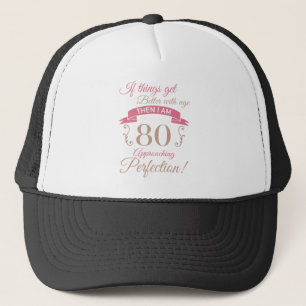 Casquette 80e anniversaire mieux avec l'âge